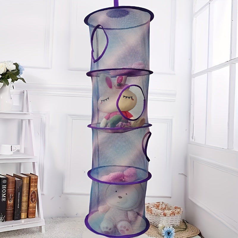 TidyTower 4-Niveaux Filet de Rangement - Économiseur d'Espace et Multifonctionnel