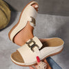 Sandales de Voyage Boho LuxeStride | Sandales de plage élégantes à double boucle avec un motif de cœur pour un confort et un style ultimes