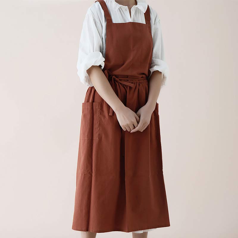 Tablier en coton imperméable avec poches pratiques – ChefMate