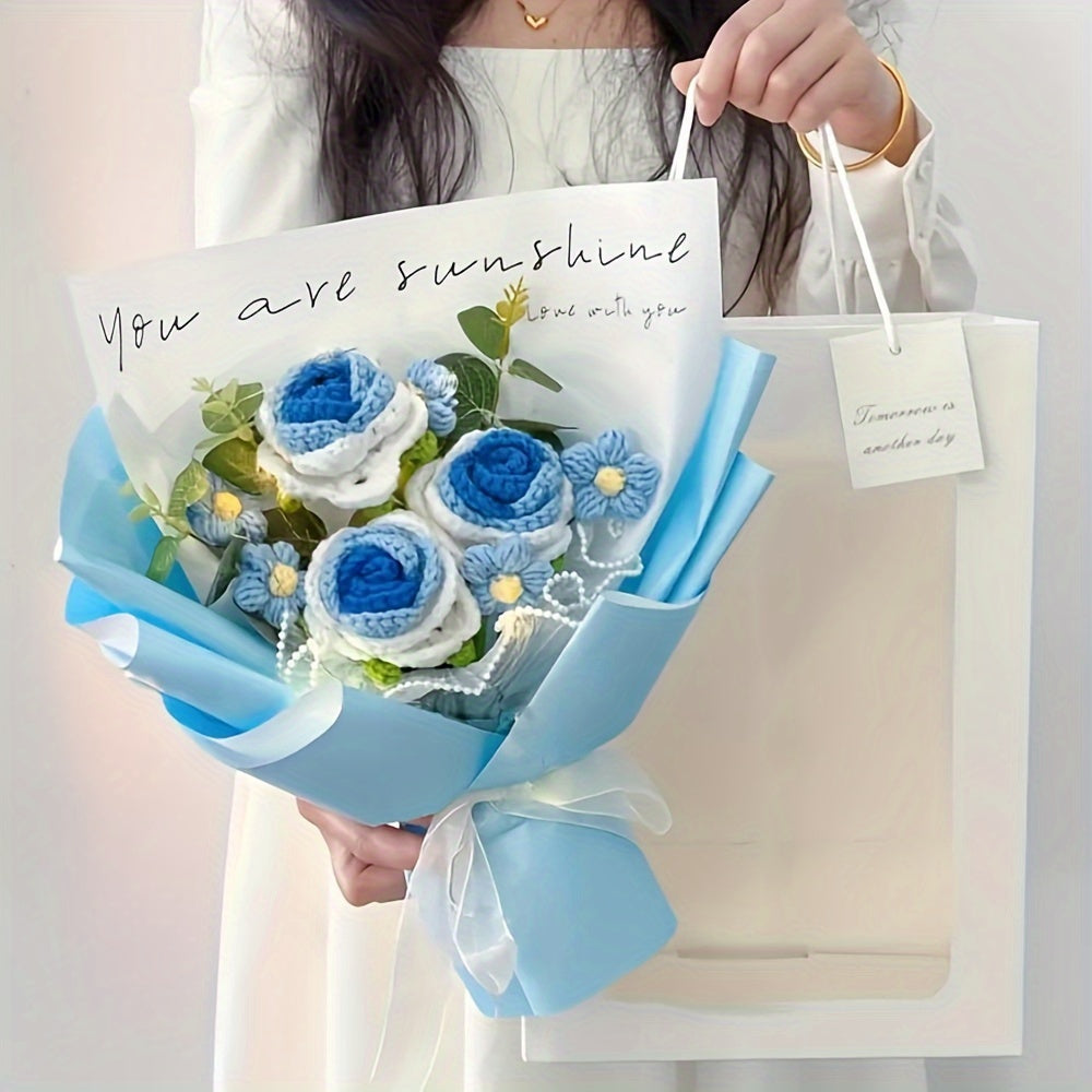 Bouquet de Fleurs au Crochet Fait Main – Le Cadeau Parfait pour la Fête des Mères