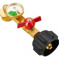 GaugeFlex - Adaptateur de coude propane ultime avec manomètre de réservoir
