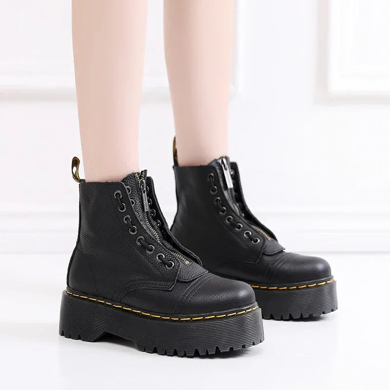 Bottes en Cuir Tendance pour Femmes - Élégantes, Confortables & Intemporelles