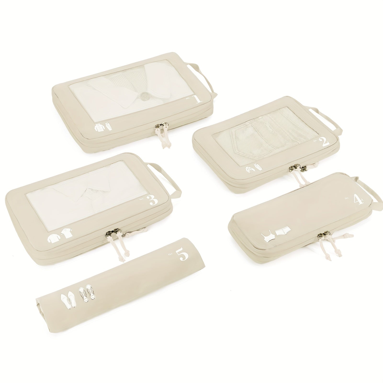 TravelSmart Ensemble d'Organisateurs de Voyage Compressibles – Solution de Bagages Efficace