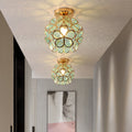 Design Fleurs Style Lampe Plafonnier en Verre
