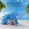 BreezeShield Tente de Plage – Légère et Spacieuse pour 4-6 Personnes