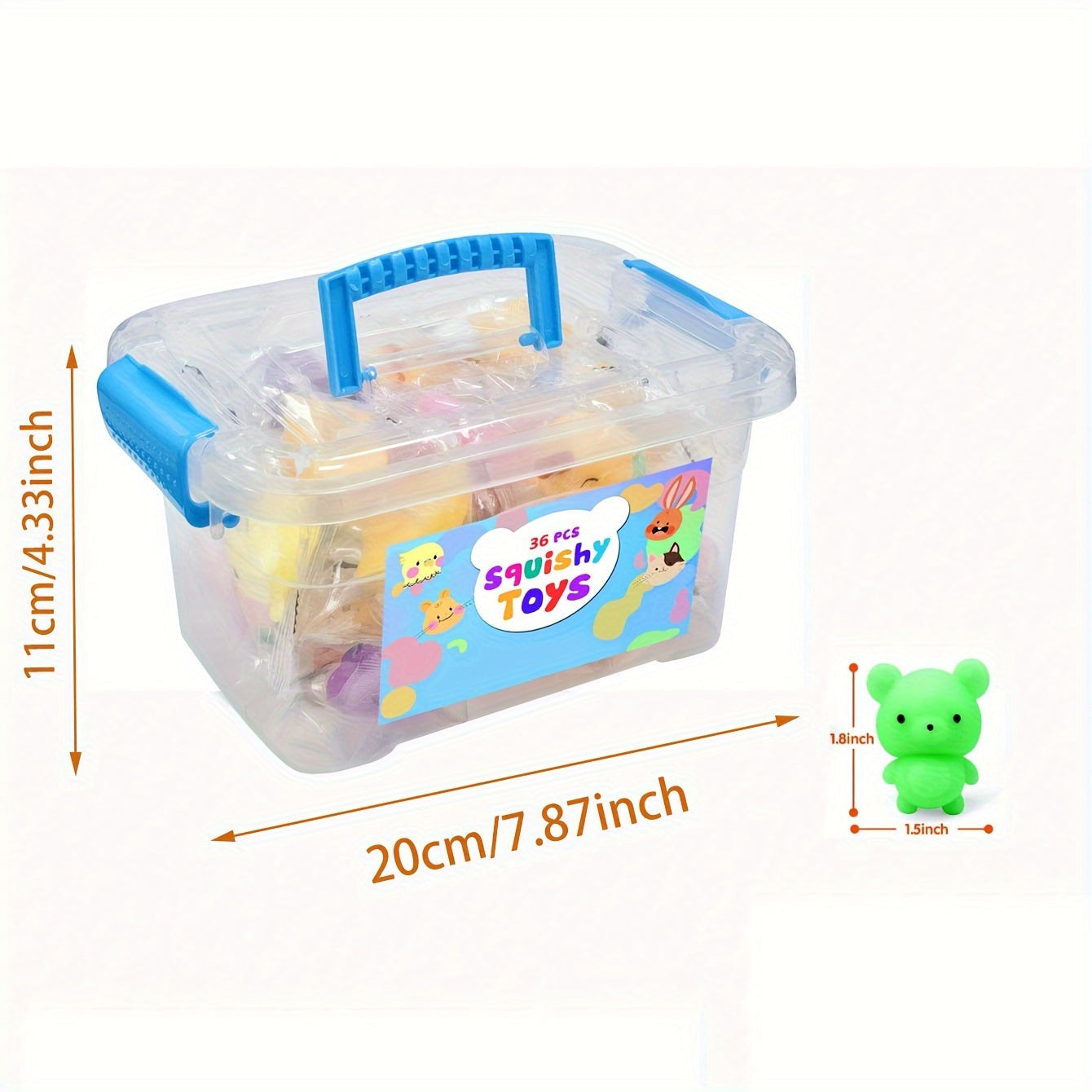 36 Jouets Animaux Squishy Mignons - KawaiiKnijpjes