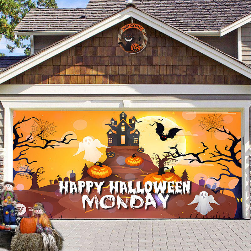SpookShade | Crée une atmosphère d'Halloween inoubliable pour votre porte de garage