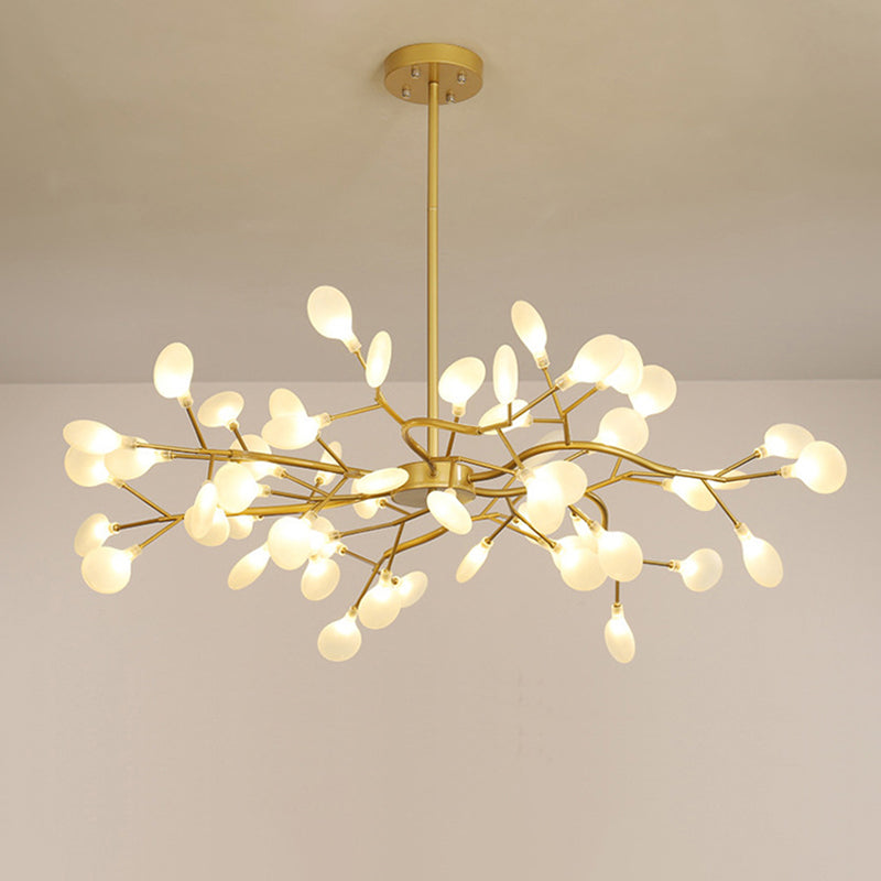 Simplicité Lustre à Lucioles Ramifié | Lustre LED Moderne en Acrylique Lucioles Douille G9 110V/220V Dia 78cm/85cm/115cm Design Intemporel Éclairage Plafond