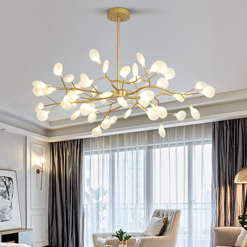 Simplicité Lustre à Lucioles Ramifié | Lustre LED Moderne en Acrylique Lucioles Douille G9 110V/220V Dia 78cm/85cm/115cm Design Intemporel Éclairage Plafond