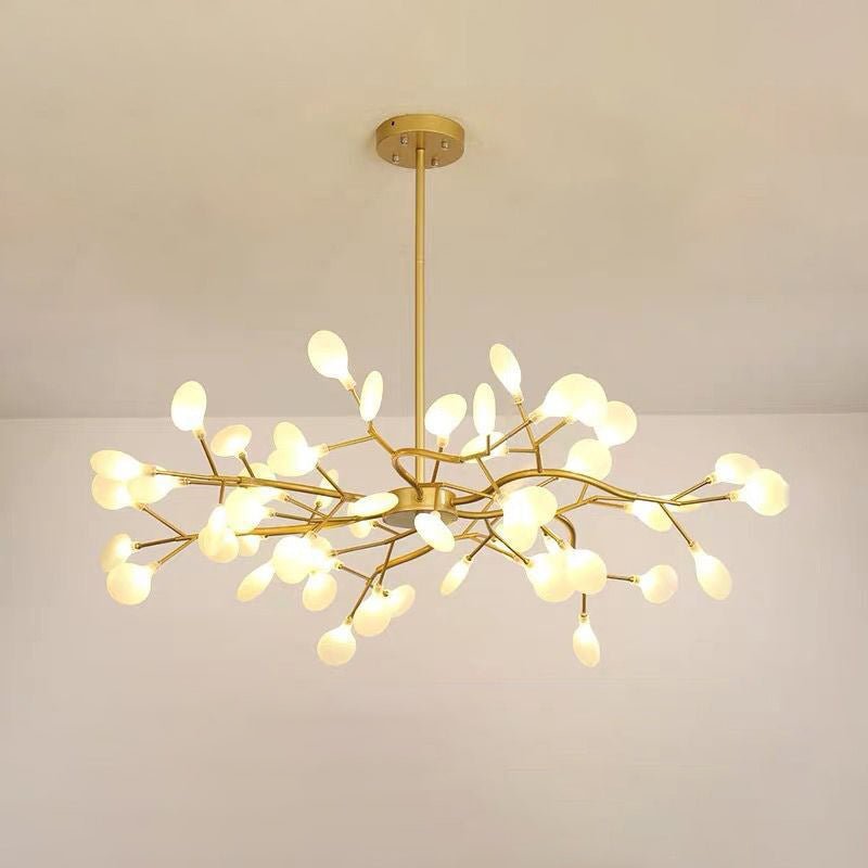 Simplicité Lustre à Lucioles Ramifié | Lustre LED Moderne en Acrylique Lucioles Douille G9 110V/220V Dia 78cm/85cm/115cm Design Intemporel Éclairage Plafond