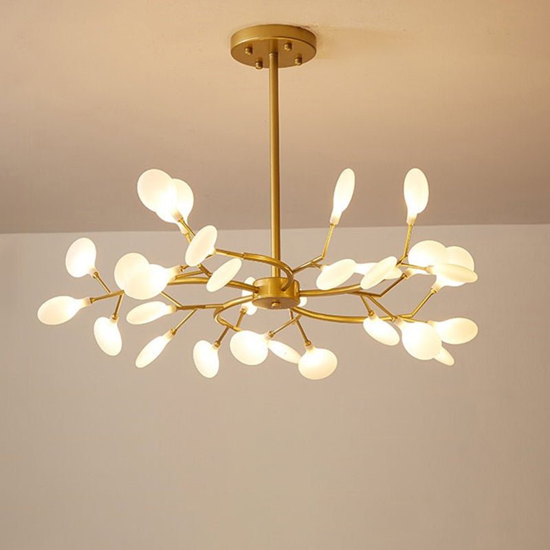 Simplicité Lustre à Lucioles Ramifié | Lustre LED Moderne en Acrylique Lucioles Douille G9 110V/220V Dia 78cm/85cm/115cm Design Intemporel Éclairage Plafond