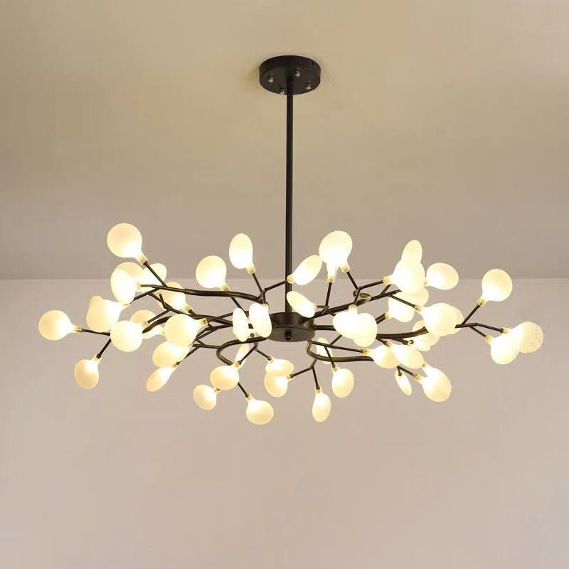 Simplicité Lustre à Lucioles Ramifié | Lustre LED Moderne en Acrylique Lucioles Douille G9 110V/220V Dia 78cm/85cm/115cm Design Intemporel Éclairage Plafond