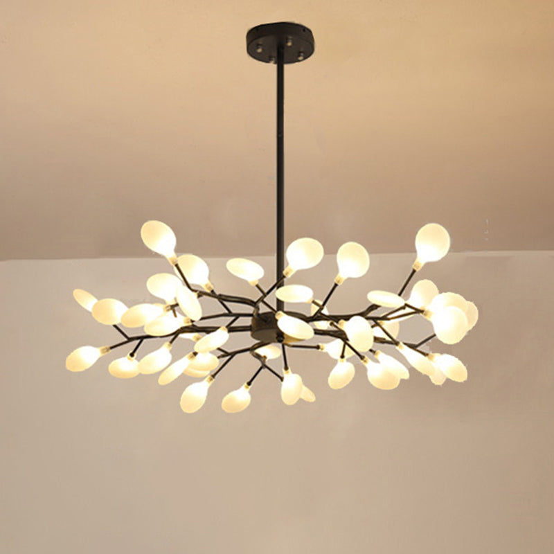 Simplicité Lustre à Lucioles Ramifié | Lustre LED Moderne en Acrylique Lucioles Douille G9 110V/220V Dia 78cm/85cm/115cm Design Intemporel Éclairage Plafond