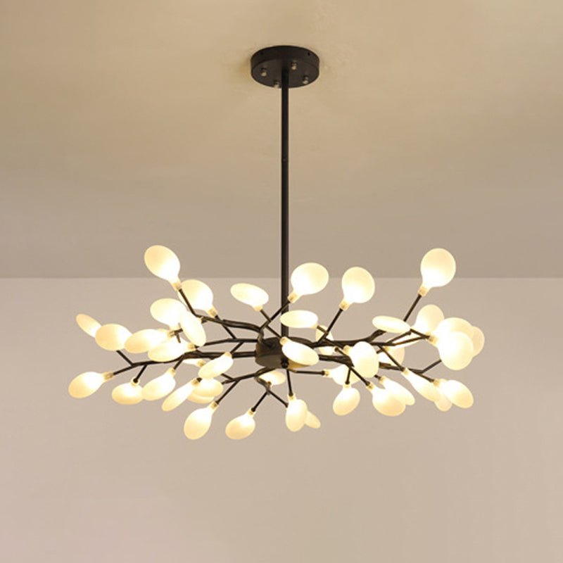 Simplicité Lustre à Lucioles Ramifié | Lustre LED Moderne en Acrylique Lucioles Douille G9 110V/220V Dia 78cm/85cm/115cm Design Intemporel Éclairage Plafond