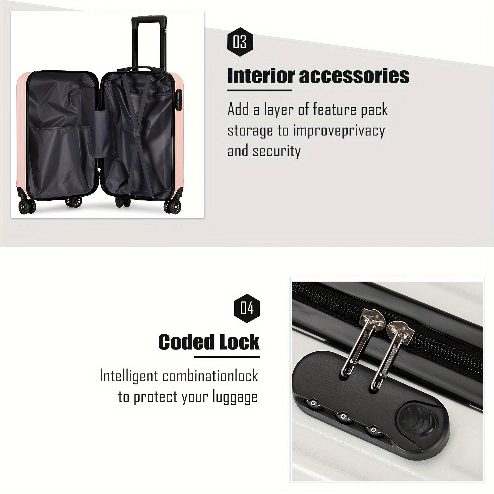 Valise de Voyage Élégante avec 4 Roues – Compacte et Solide pour des Aventures Mondiales