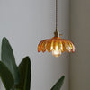 Suspension en Verre Bulle – Lampe Suspendue Élégante en Verre Transparent et Cuivre