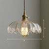 Suspension en Verre Bulle – Lampe Suspendue Élégante en Verre Transparent et Cuivre
