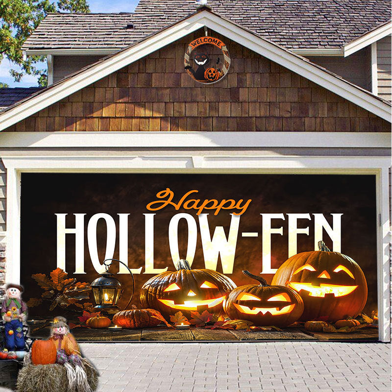 SpookShade | Crée une atmosphère d'Halloween inoubliable pour votre porte de garage