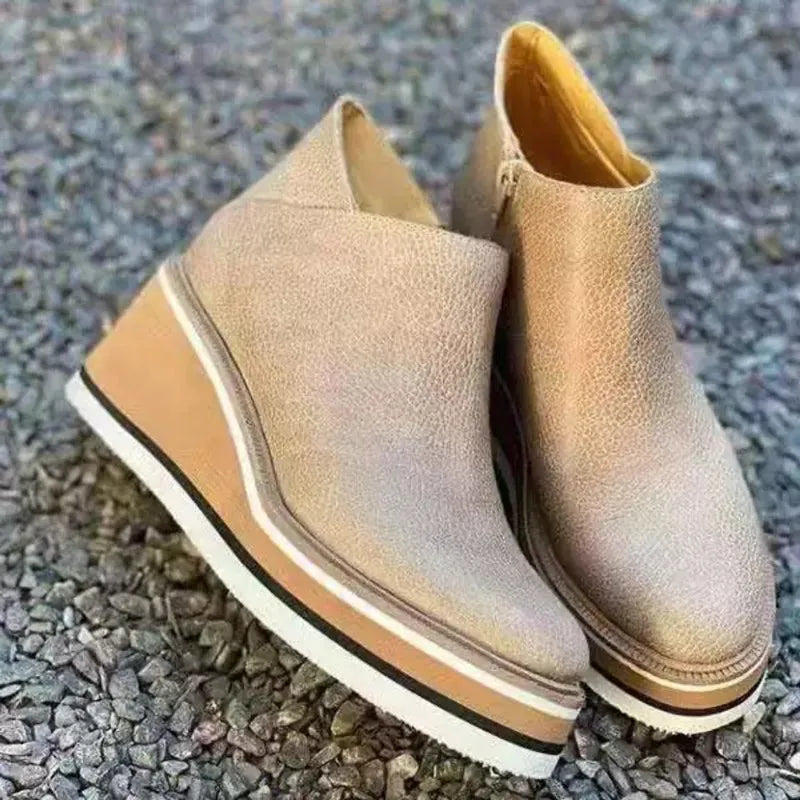 Bottines Tendances pour Femmes avec Fermeture Éclair et Talon - Alessia