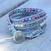 Bracelet enroulé de guérison et de protection en turquoise - Selina
