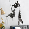 ElevéArt Luxe Ensemble de Décoration Murale | Homme Grimpant Créatif pour des Accents Intérieurs Uniques