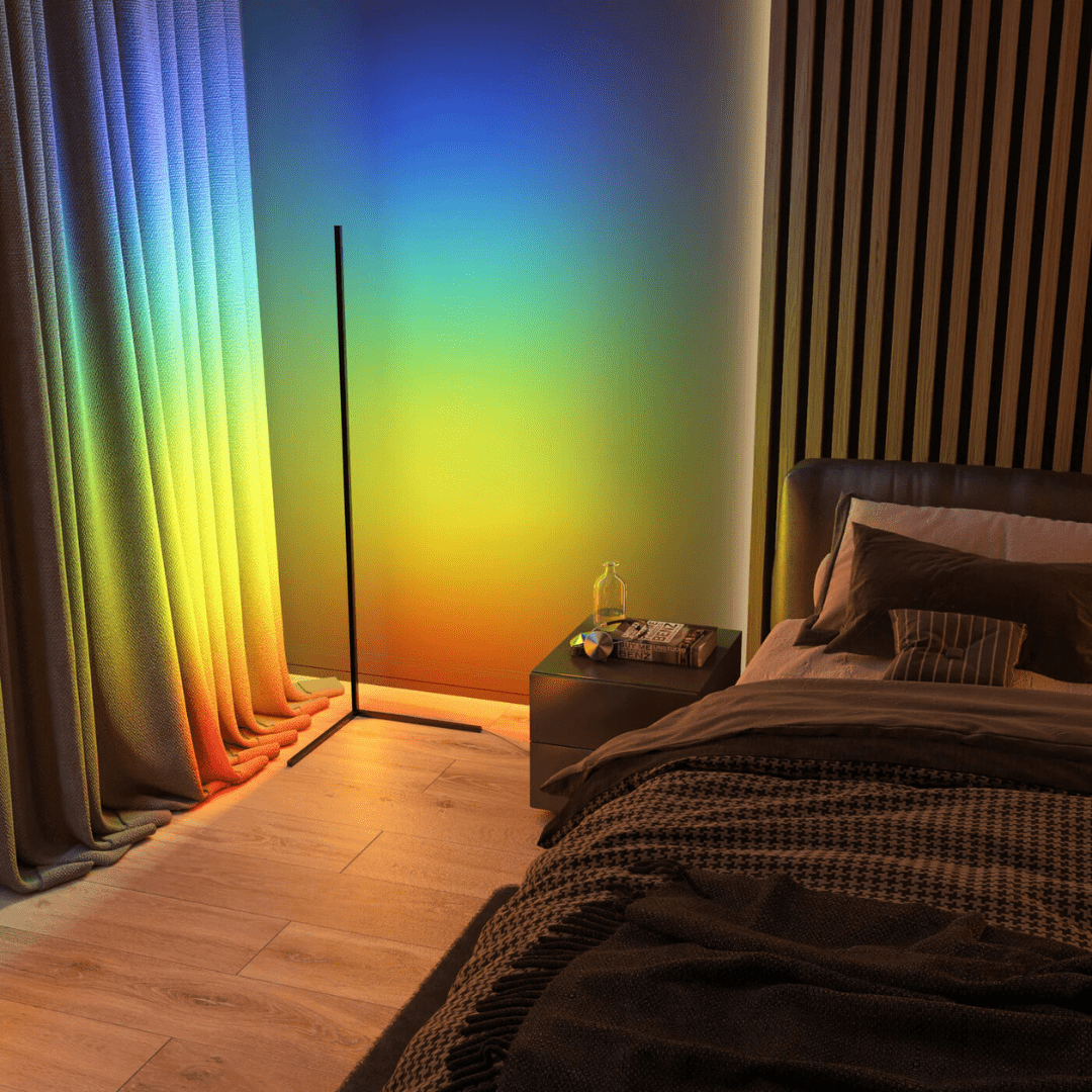 Ambiance LED Dimmable Lampadaire – Éclairage de Luxe avec 1+ Million de Couleurs
