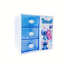 Boîte de Rangement Disney Stitch 3 Compartiments – Organisateur Multifonction pour Bureau, Bijoux et Jouets
