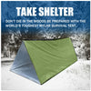 Tente d'Urgence Survivor - Tente de Secours Imperméable pour 2 Personnes