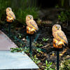 LuxeAura Lumière de Jardin Solaire LED Hibou | Transformez votre jardin avec une illumination enchanteresse pour une ambiance sereine