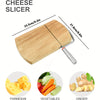 Artisan Acacia Coupe-fromage – Couteau en Acier Inoxydable sur Base en Bois Élégante