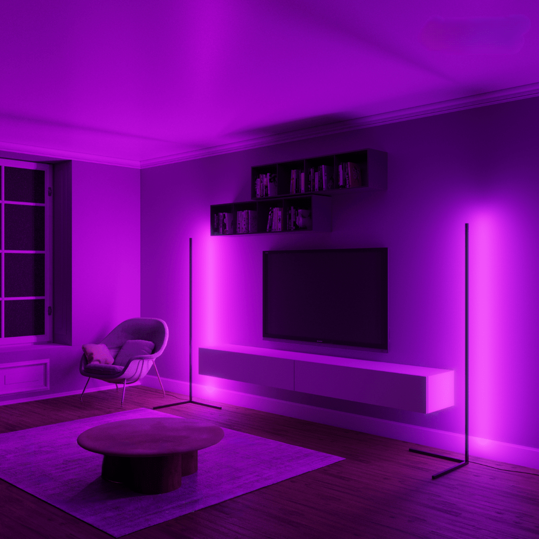 Ambiance LED Dimmable Lampadaire – Éclairage de Luxe avec 1+ Million de Couleurs