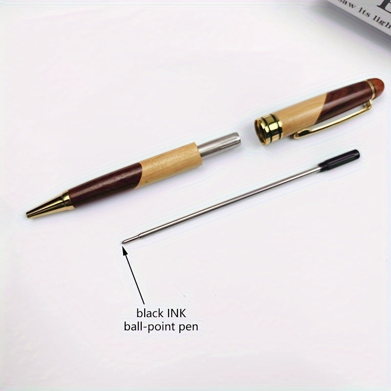 Boîte à stylos en bois premium avec stylo à bille de luxe – Professionnelle et élégante