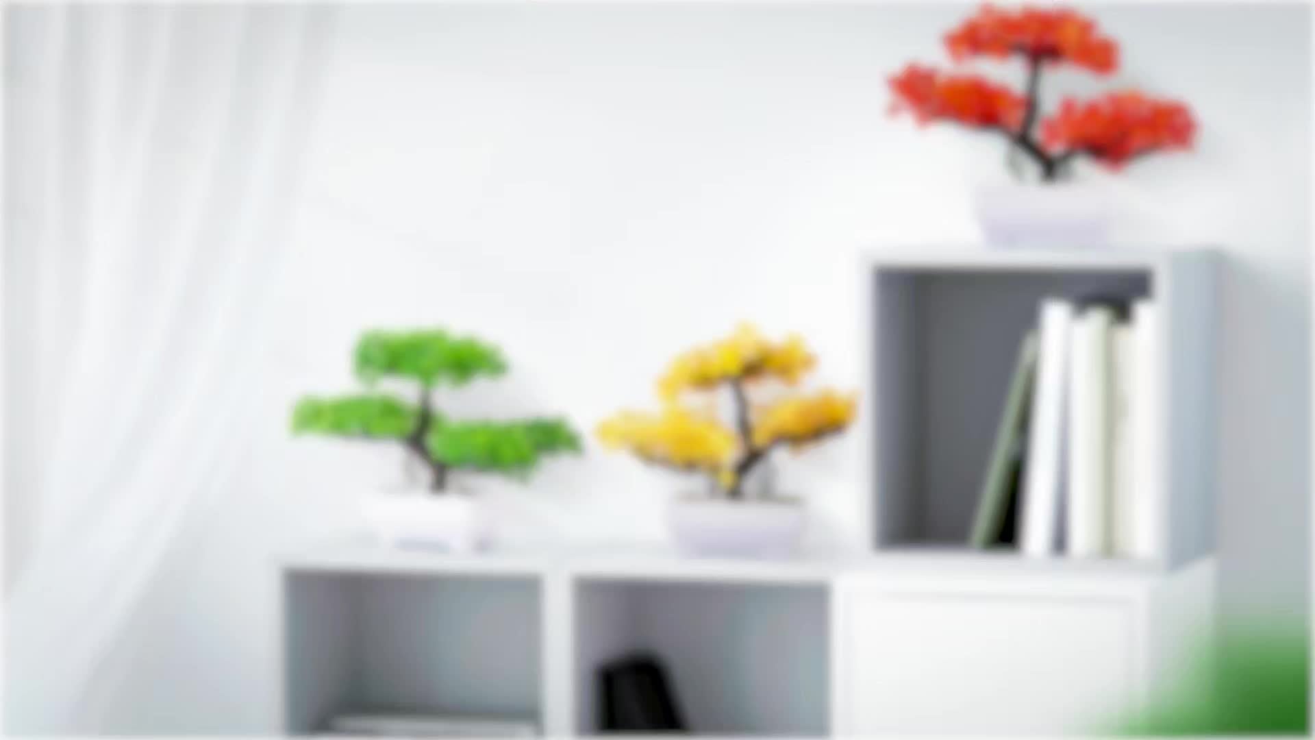 BlossomBonsai Arbre Artificiel – Mini Bonsai Réaliste avec Fleurs Roses