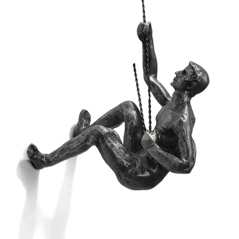 ElevéArt Luxe Ensemble de Décoration Murale | Homme Grimpant Créatif pour des Accents Intérieurs Uniques