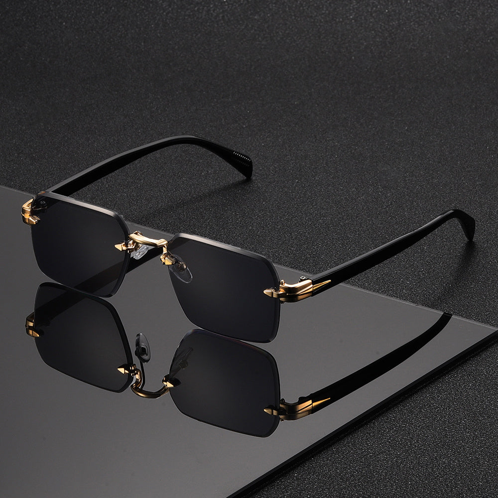 Lunettes Carrées Sans Monture pour Hommes – Élégance et Confort en Un