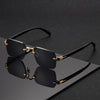Lunettes Carrées Sans Monture pour Hommes – Élégance et Confort en Un