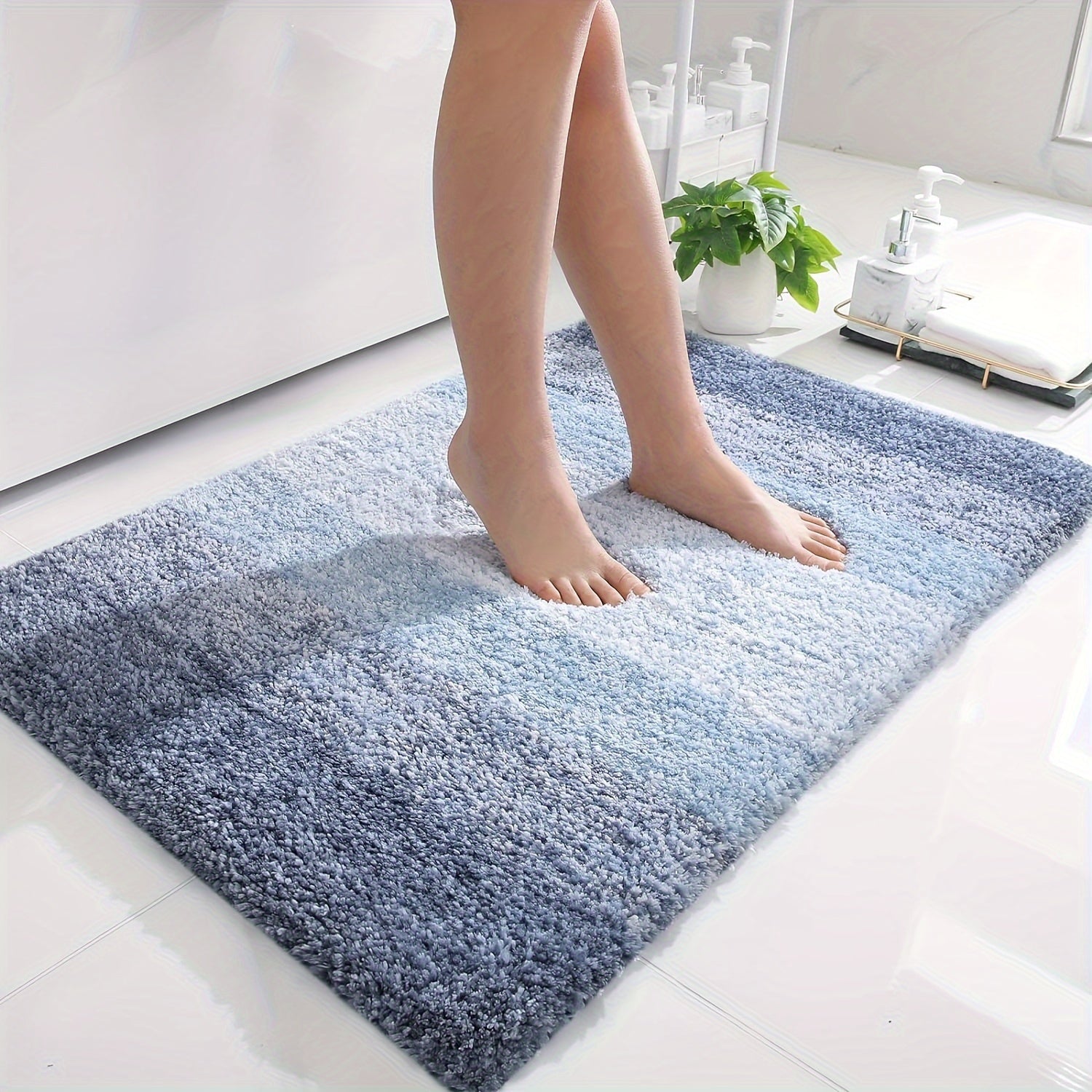 Tapis de Bain en Microfibre Confortable - Pour Luxe et Sécurité