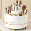 GlamourNest Organisateur de Maquillage Rotatif 360° | Rangement cosmétique élégant avec 5 compartiments pour pinceaux, rouges à lèvres et essentiels de soins de la peau