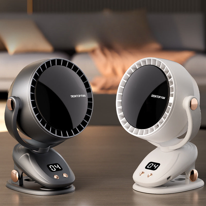 Ventilateur Portable Sans Lame avec Affichage Numérique – Refroidissement Silencieux et Rechargeable pour Intérieur et Extérieur