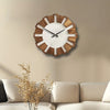 Horloge Murale en Bois Rustique avec Mécanisme Silencieux – Design Intemporel pour Salon, Bureau et Chambre à Coucher