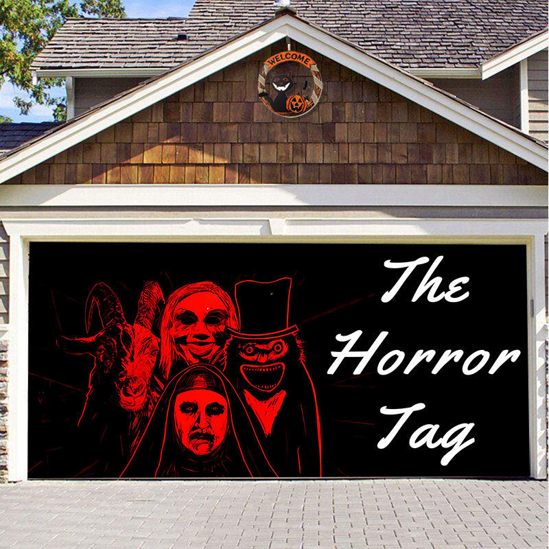 SpookShade | Crée une atmosphère d'Halloween inoubliable pour votre porte de garage