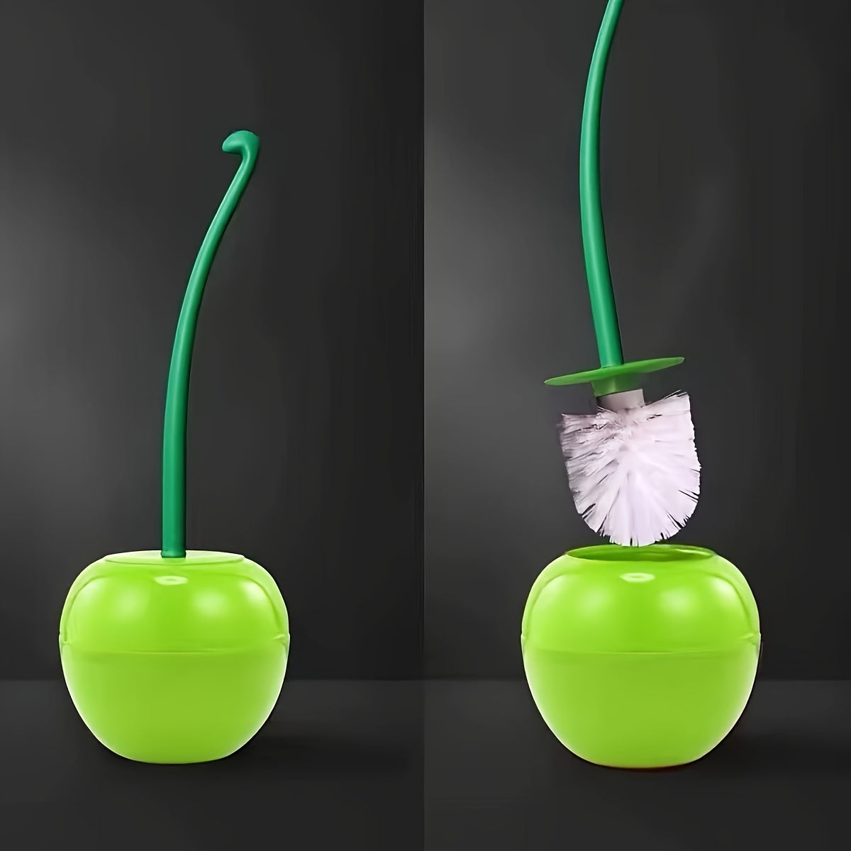 Brosse de Toilette en Forme de Cerise - Pour un Nettoyage de Salle de Bain Élégant