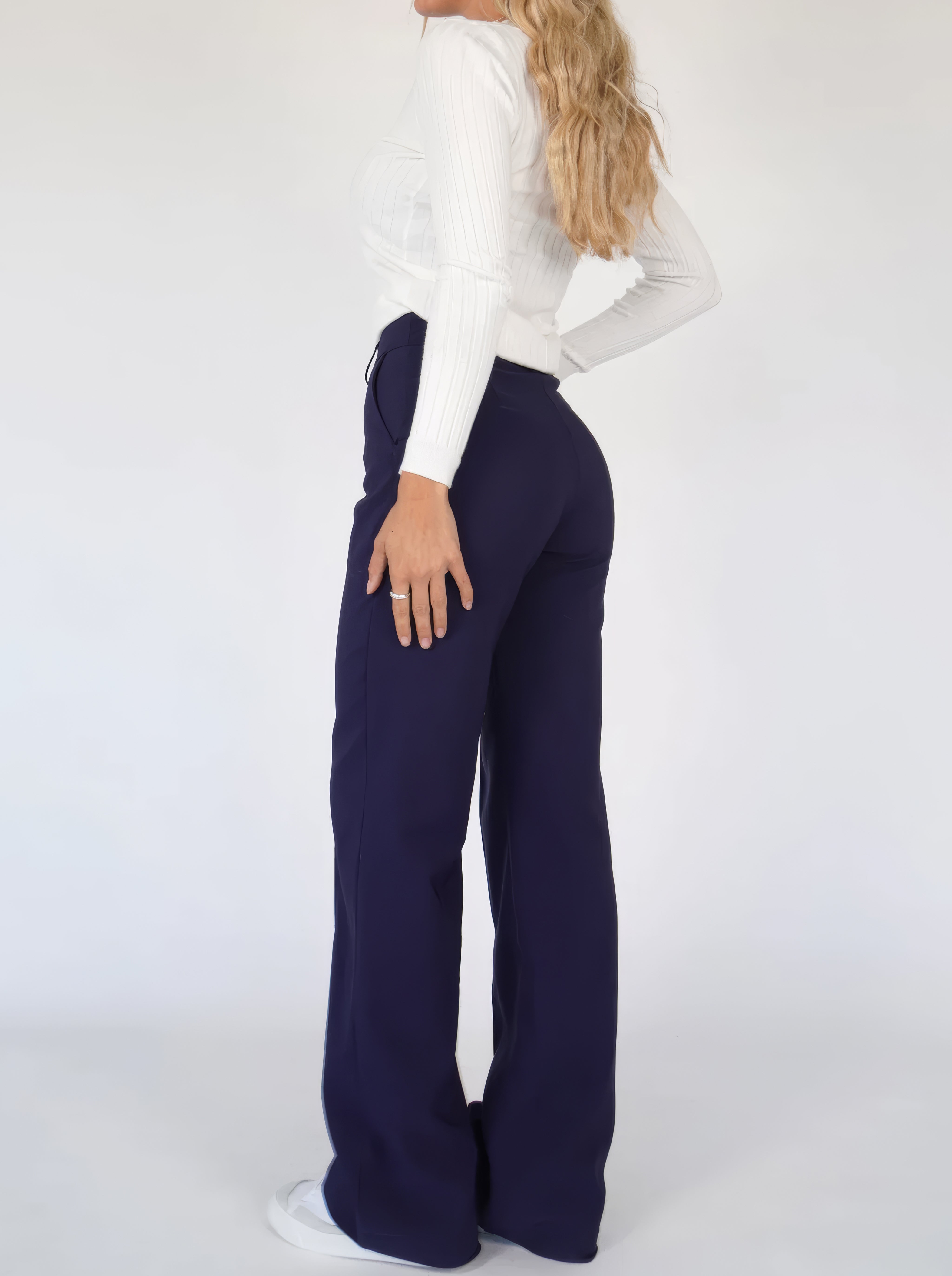 Beau | Pantalon Taille Haute à Pattes Droites