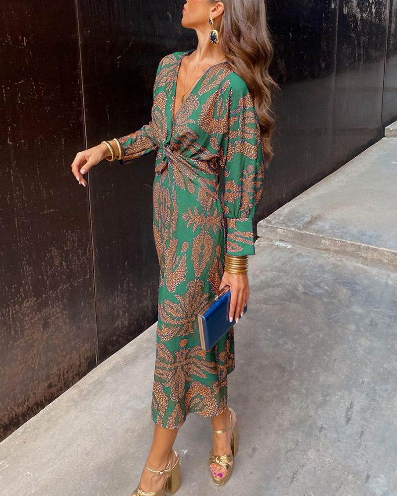 Caitlyn | Robe en Soie avec Décolleté en V