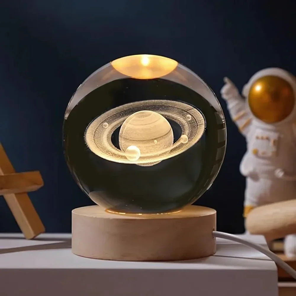 Boules en Cristal Gravées en 3D - Celestia