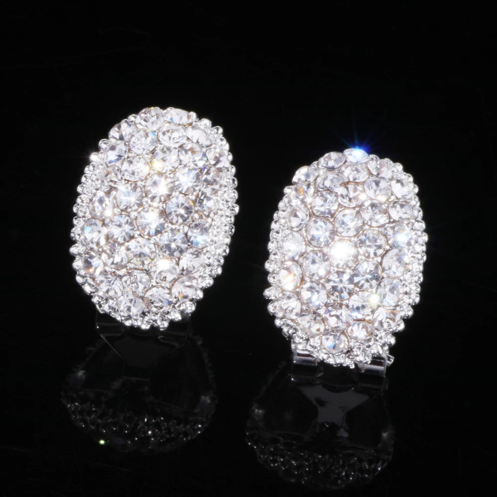 Boucles d'oreilles en zircon romantiques intemporelles