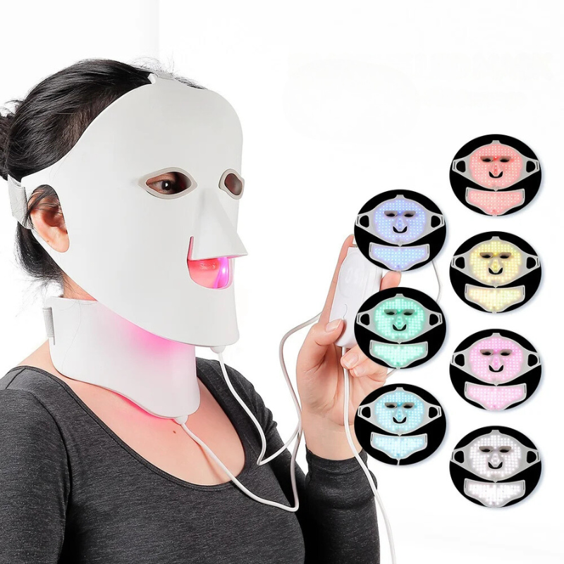 LumiLift - Masque de thérapie faciale LED illuminant à 7 couleurs