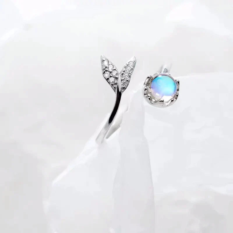 Bague en pierre de lune ajustable