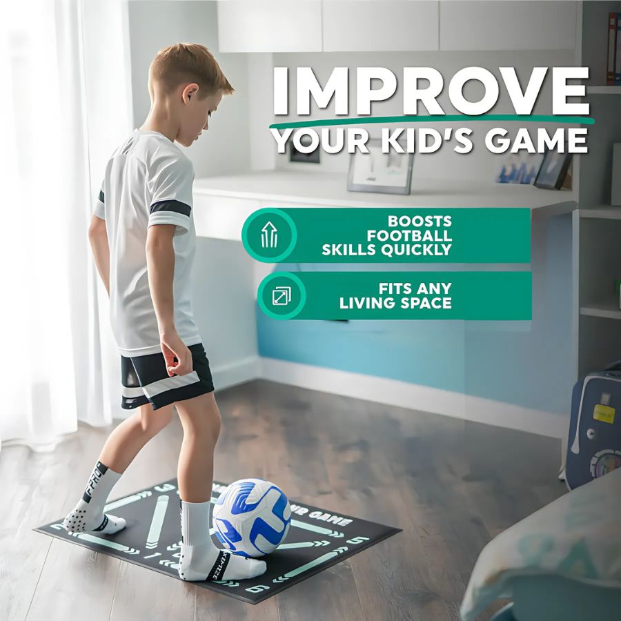 Tapis d'entraînement FootSkill | Sport & entraînement | Tapis d'entraînement de football avec programme vidéo associé