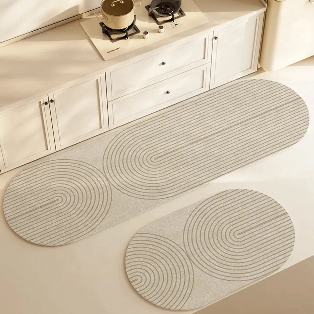 Tapis de Cuisine LuxéMat Luxe | Tapis de cuisine absorbant et à séchage rapide pour une hygiène optimale